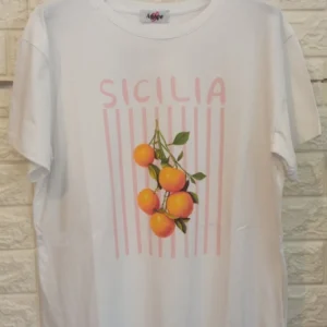 Γυναικείο Βαμβακερό T-Shirt με Πορτοκάλια – μπροστινή όψη