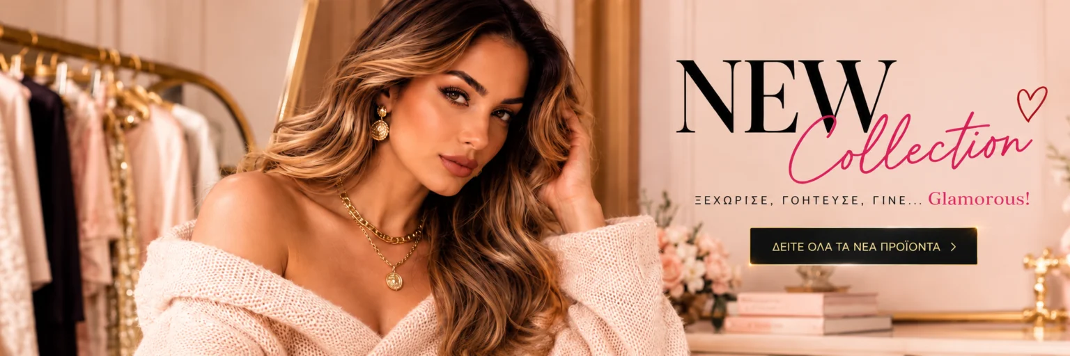 New Collection — Ξεχώρισε, γοήτευσε, γίνε Glamorous! Δείτε όλα τα νέα προϊόντα.